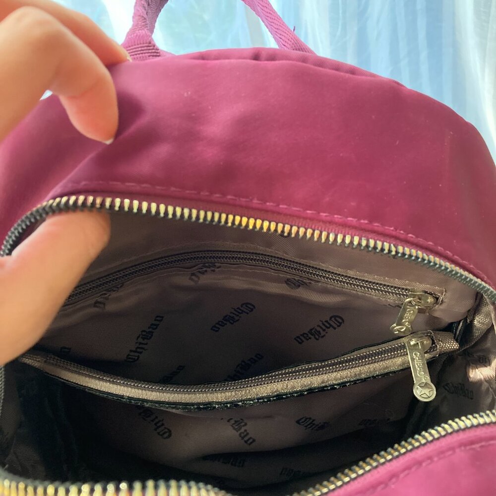 Purple Multiple Pocket Mini Backpack - image 5